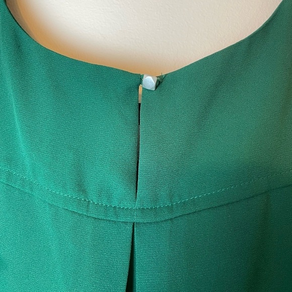 Anthropologie HD in Paris Cutout 3/4 Sleeve Blouse Green Women’s Size 0 - Picture 3 of 10